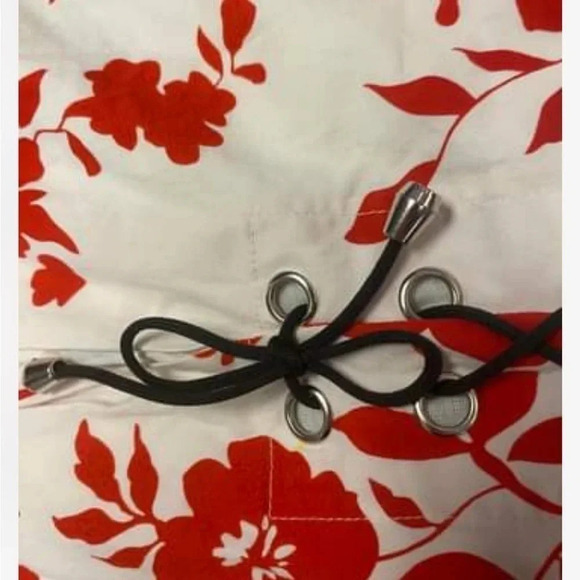 Lonky Red & White Floral sleeveless Midi Dress Size Large - Picture 9 of 10